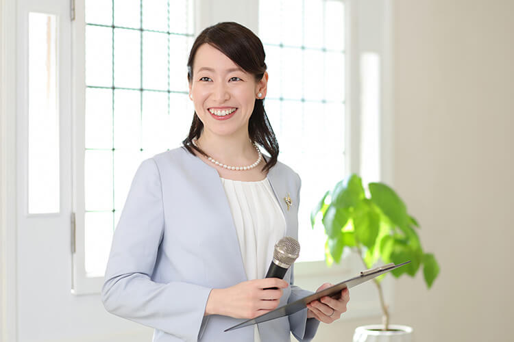 アナウンサー ビジネス写真
